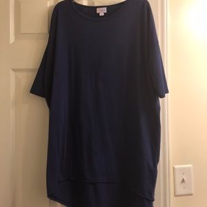 Lularoe solid navy tunic - size small